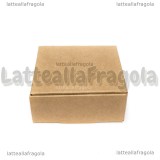 Scatola in cartone marroncino 7.5x7.5x3cm